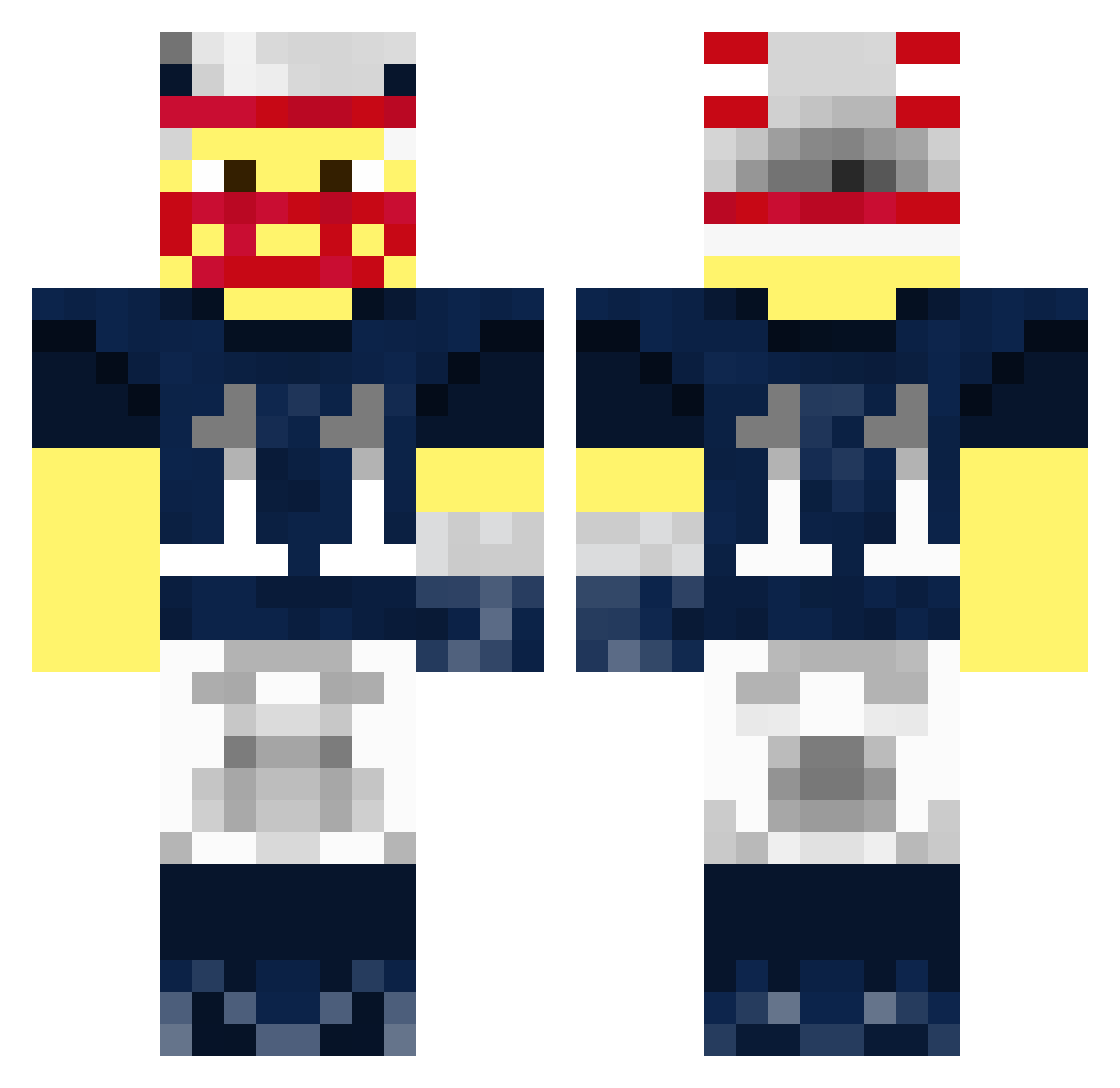 jaimichu7 Minecraft skin, front and back view