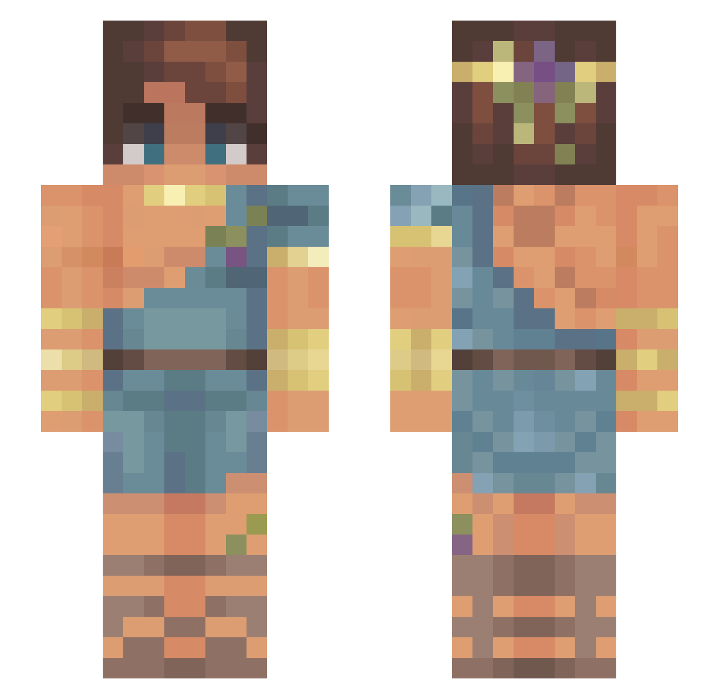 yale0702 Minecraft skin, front and back view