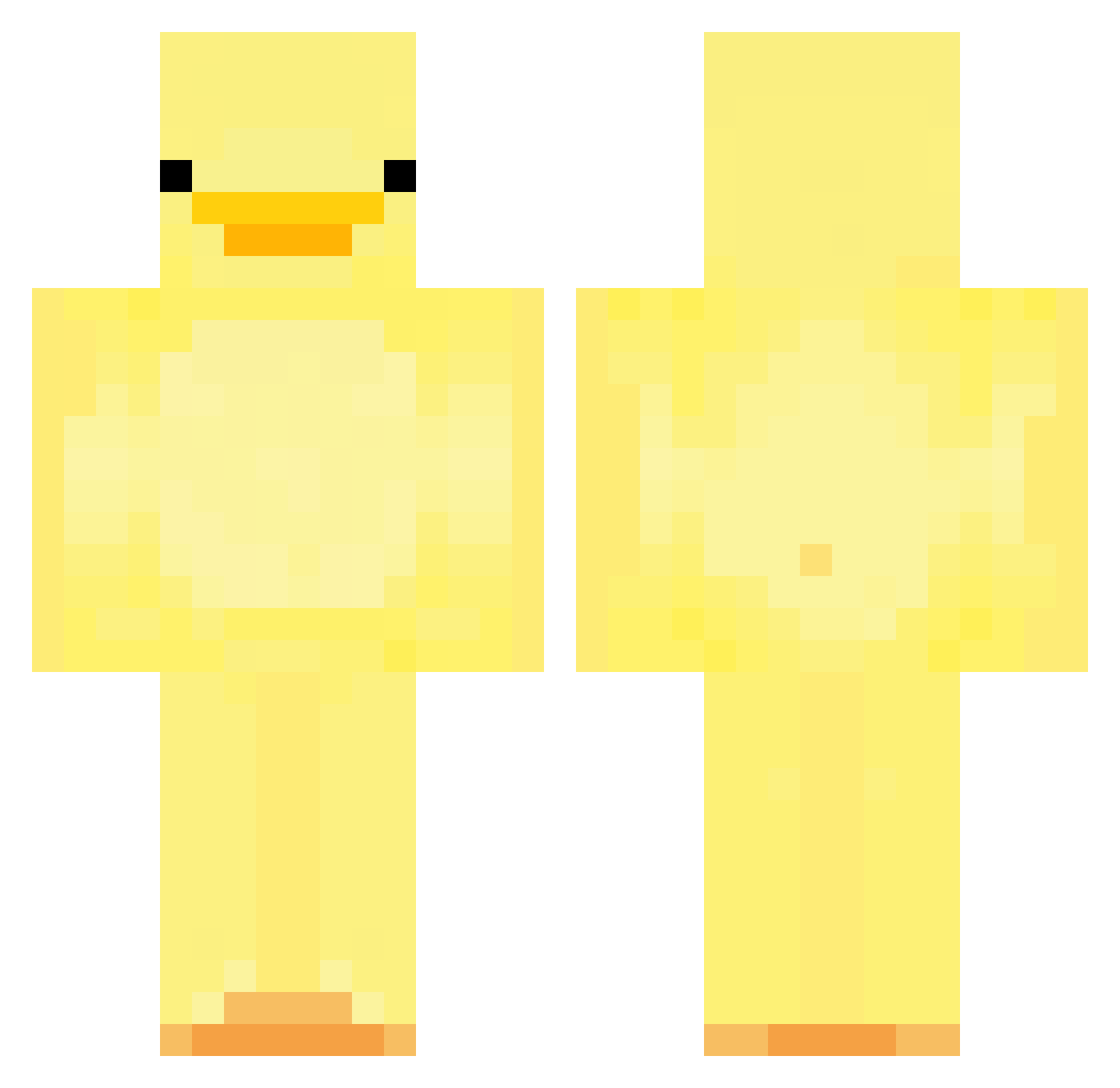 KidDresden Minecraft skin, front and back view