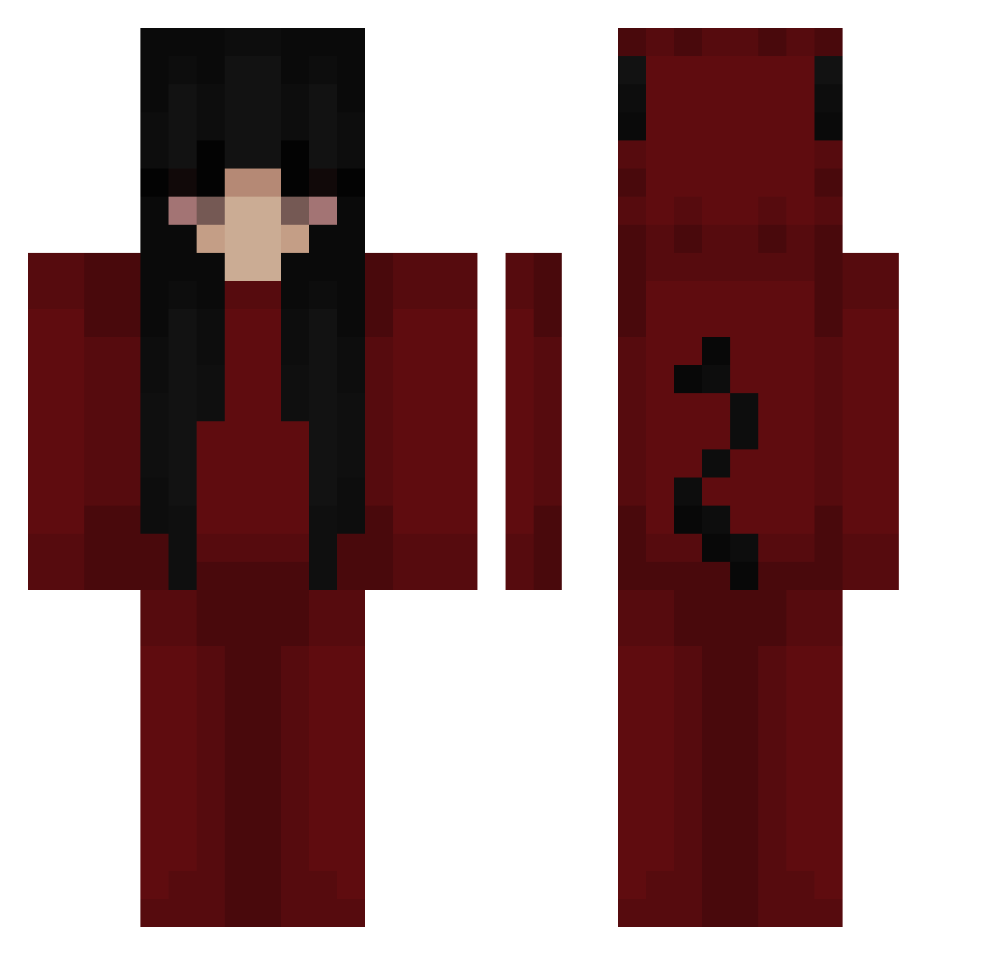 ___Ashley__ Minecraft skin, front and back view