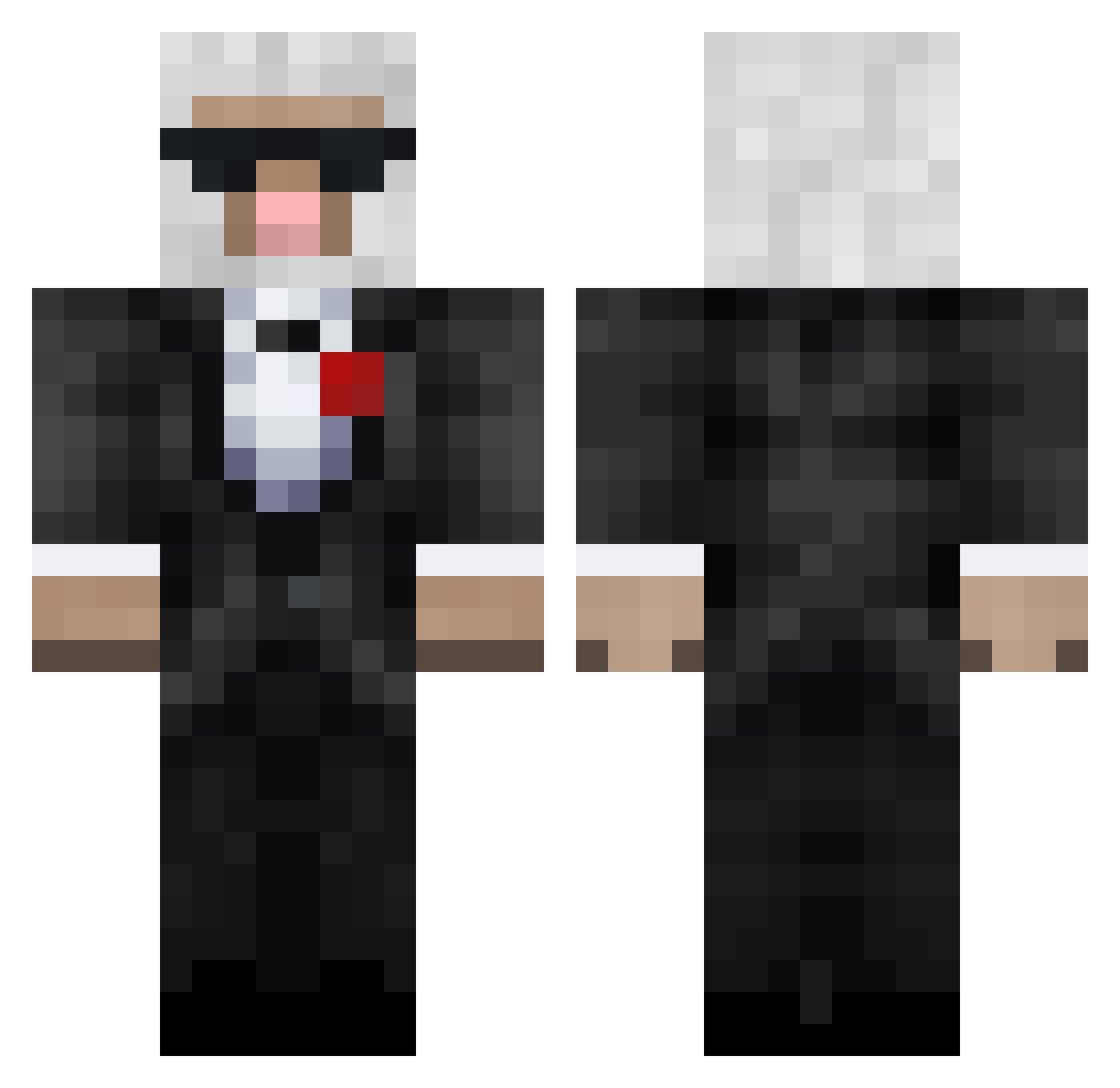 TrexMC Minecraft skin, front and back view