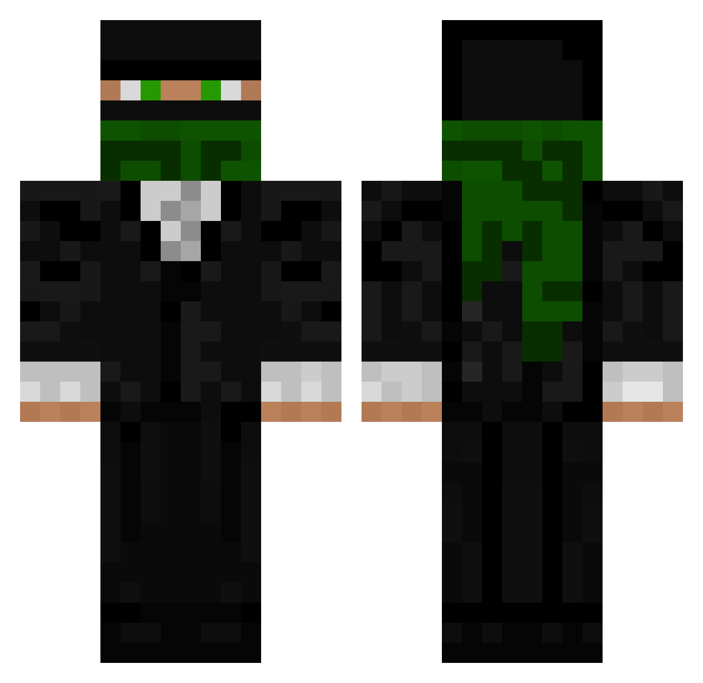 ymirzmo Minecraft skin, front and back view