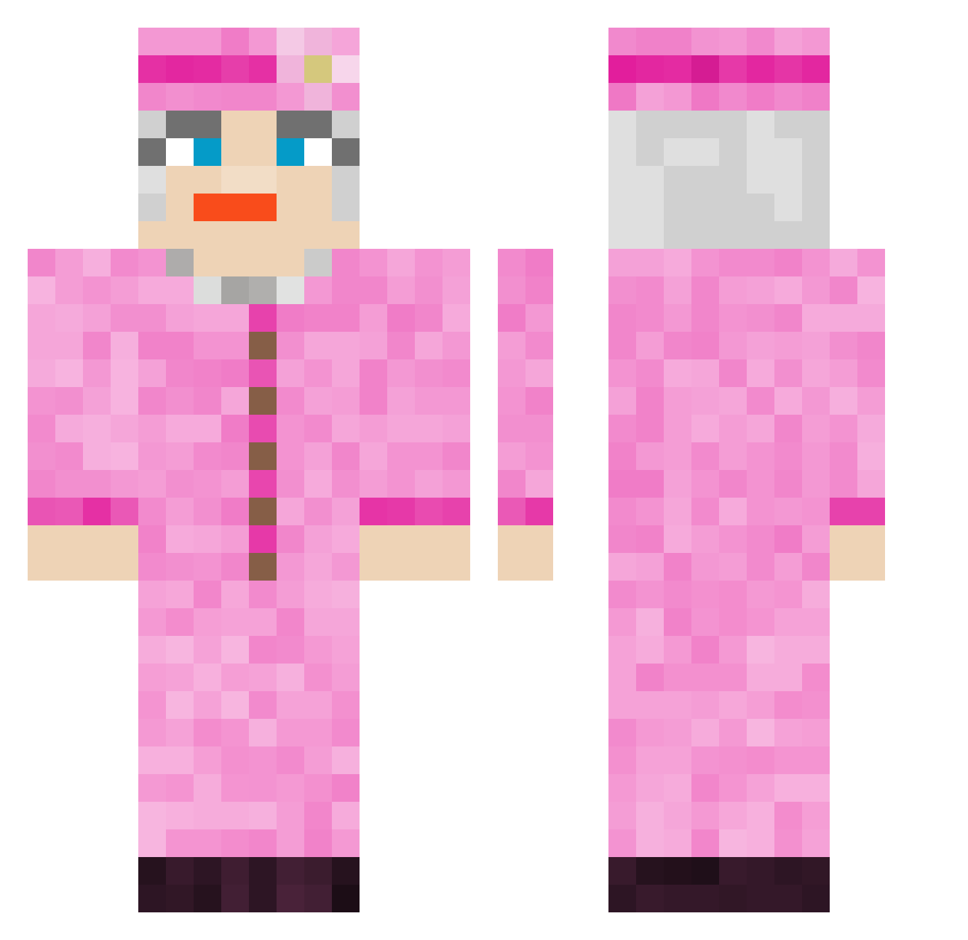 basilriann Minecraft skin, front and back view