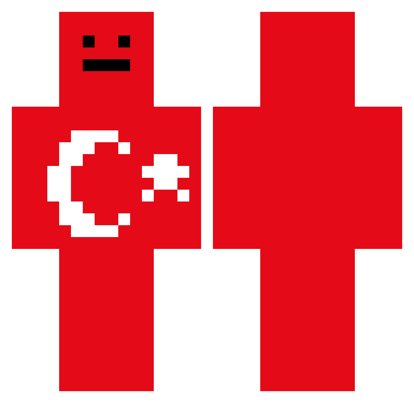 Gugimolch4 Minecraft skin, front and back view