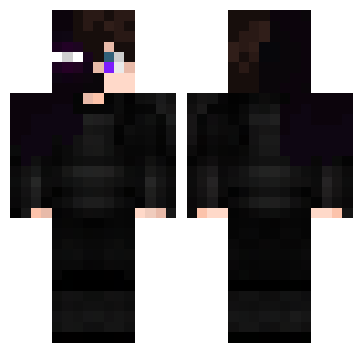 spzonaleste Minecraft skin, front and back view