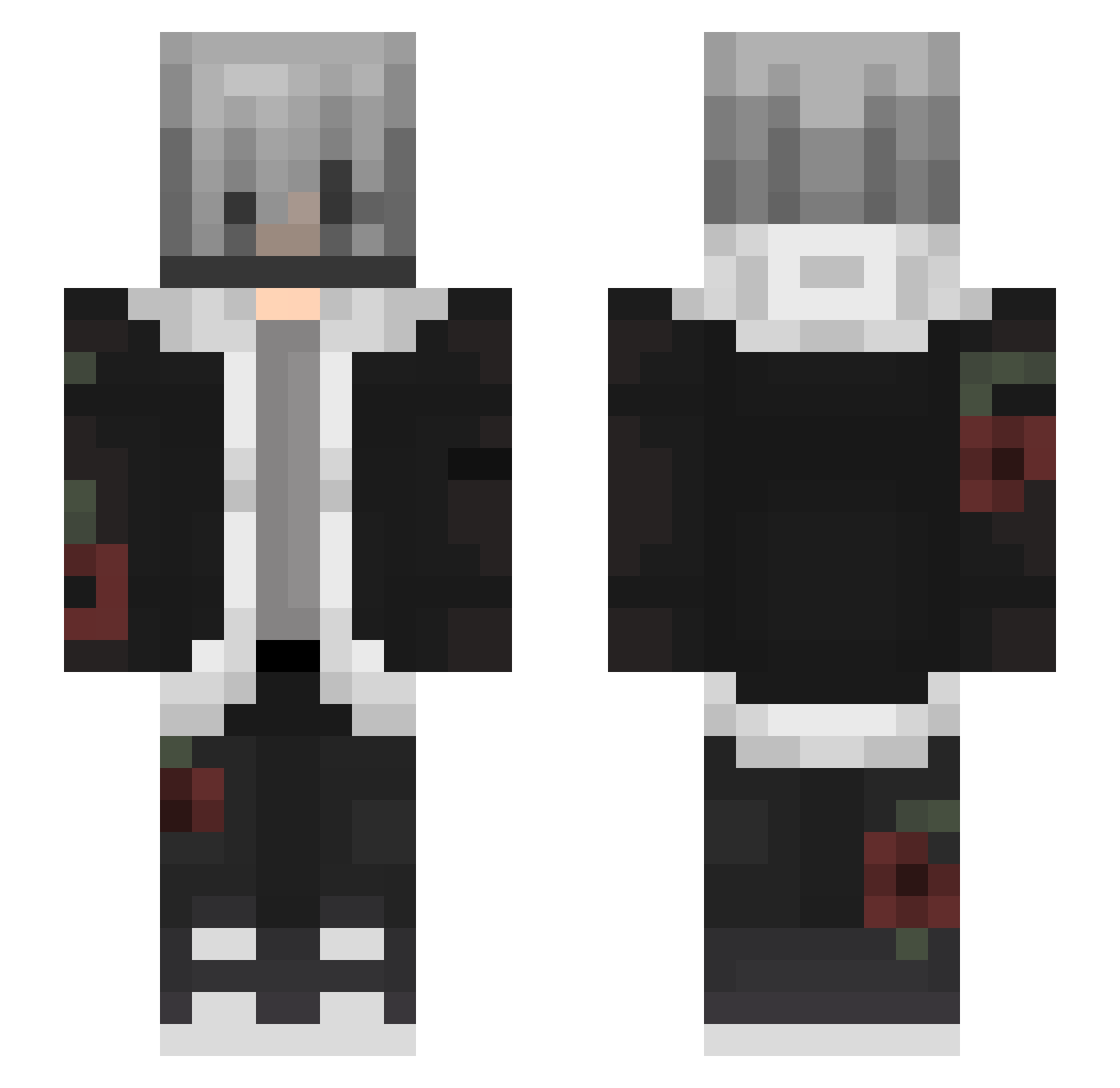 MR_Bl00D Minecraft skin, front and back view