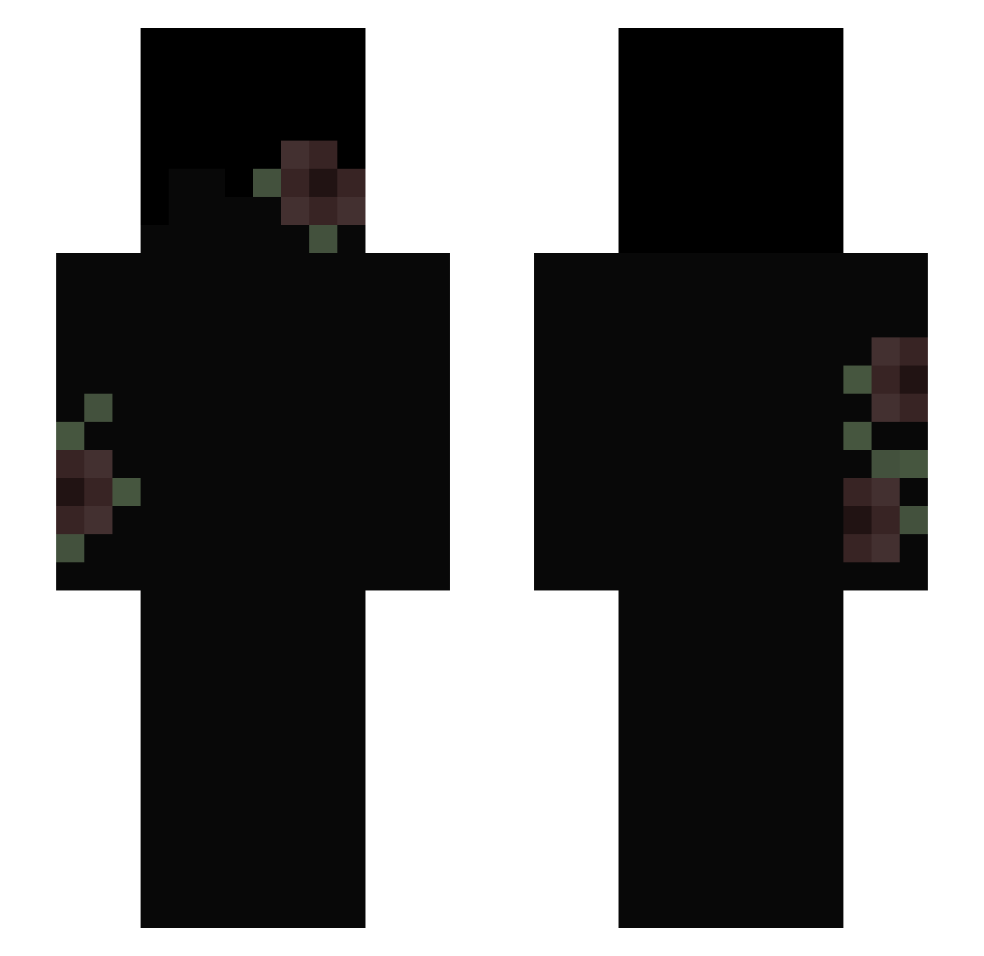 arthavonv Minecraft skin, front and back view