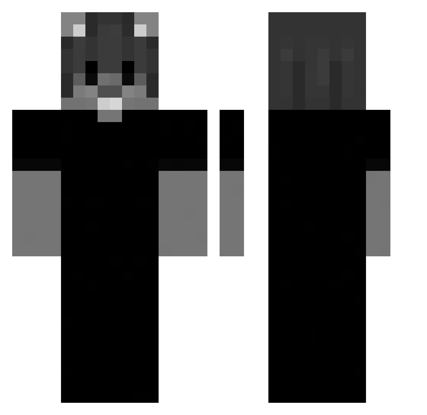 itzz_malinek0 Minecraft skin, front and back view