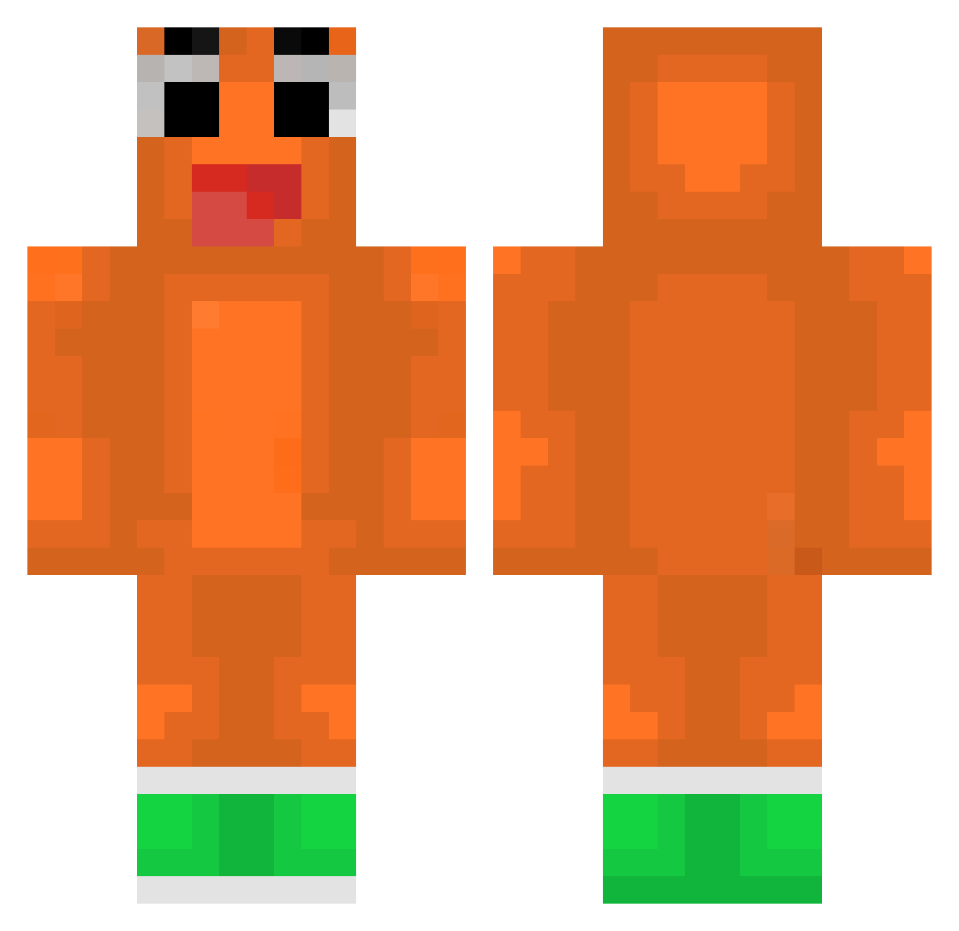 woahtroy Minecraft skin, front and back view
