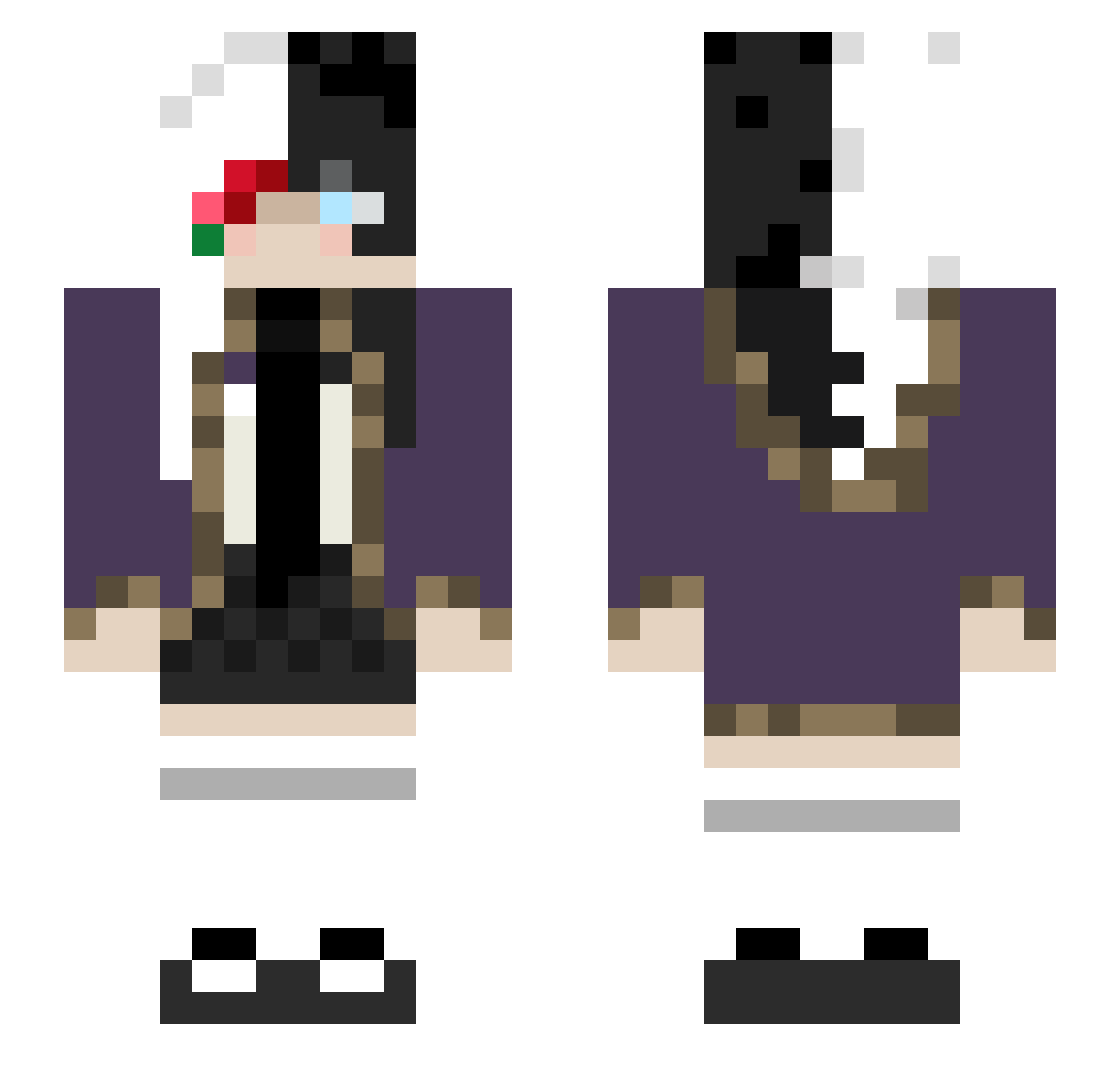 Autumn_FieldsxD Minecraft skin, front and back view