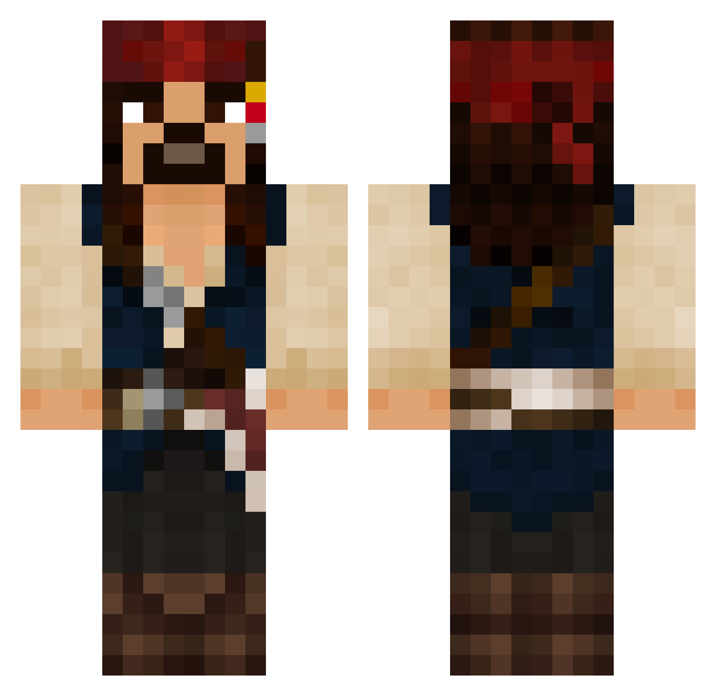 Swift_Blade Minecraft skin, front and back view