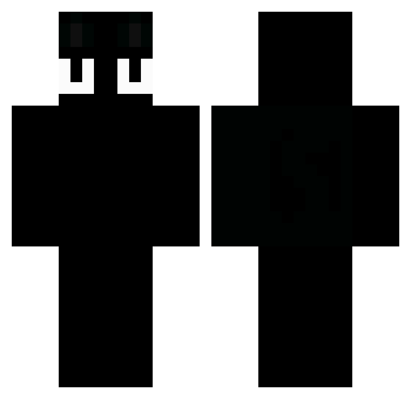 ToresFX Minecraft skin, front and back view