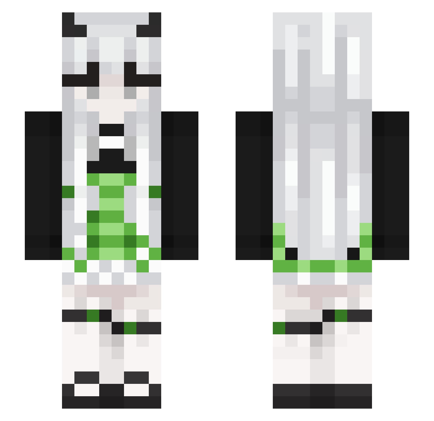 codelilith Minecraft skin, front and back view