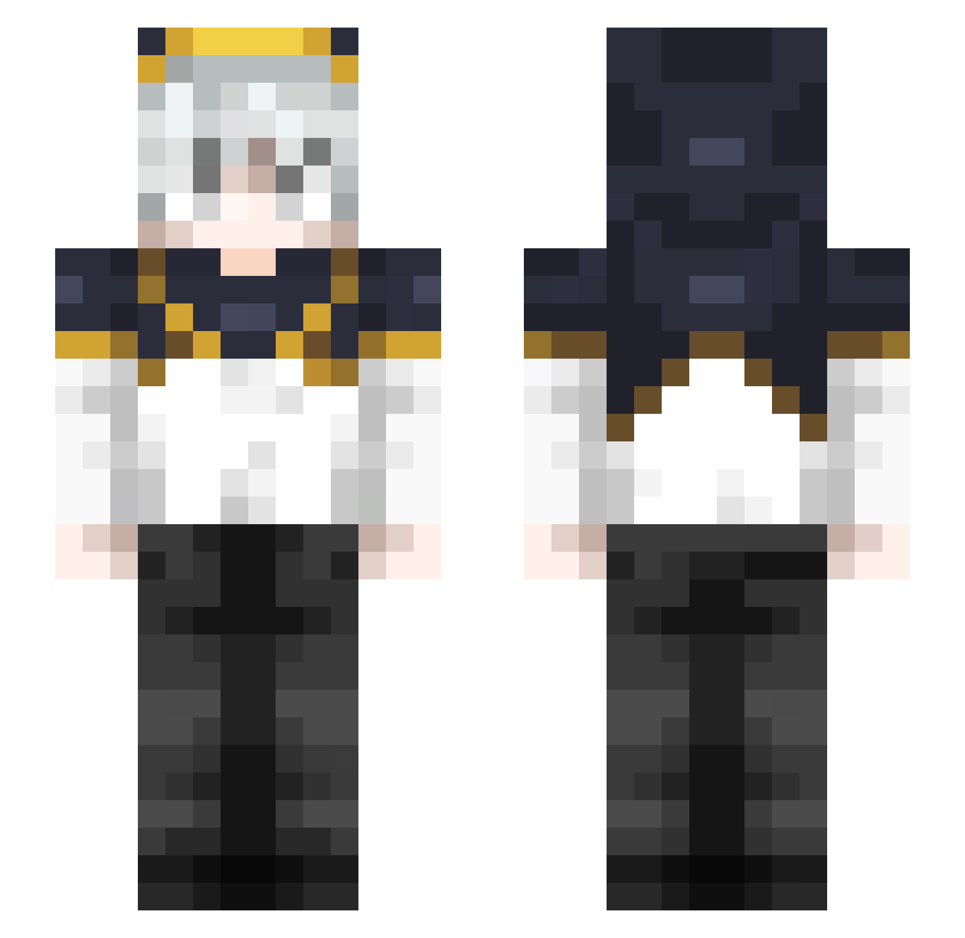 X_epx Minecraft skin, front and back view