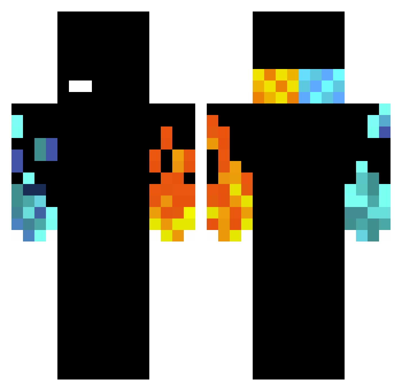 dreamchaserjon Minecraft skin, front and back view