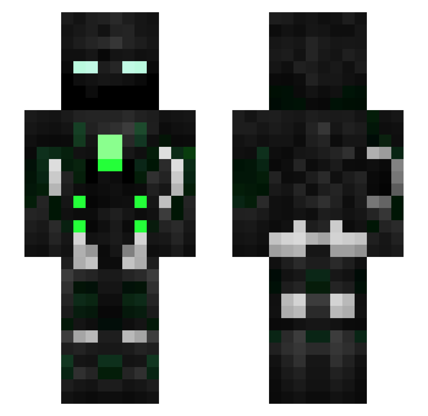 coach2323 Minecraft skin, front and back view
