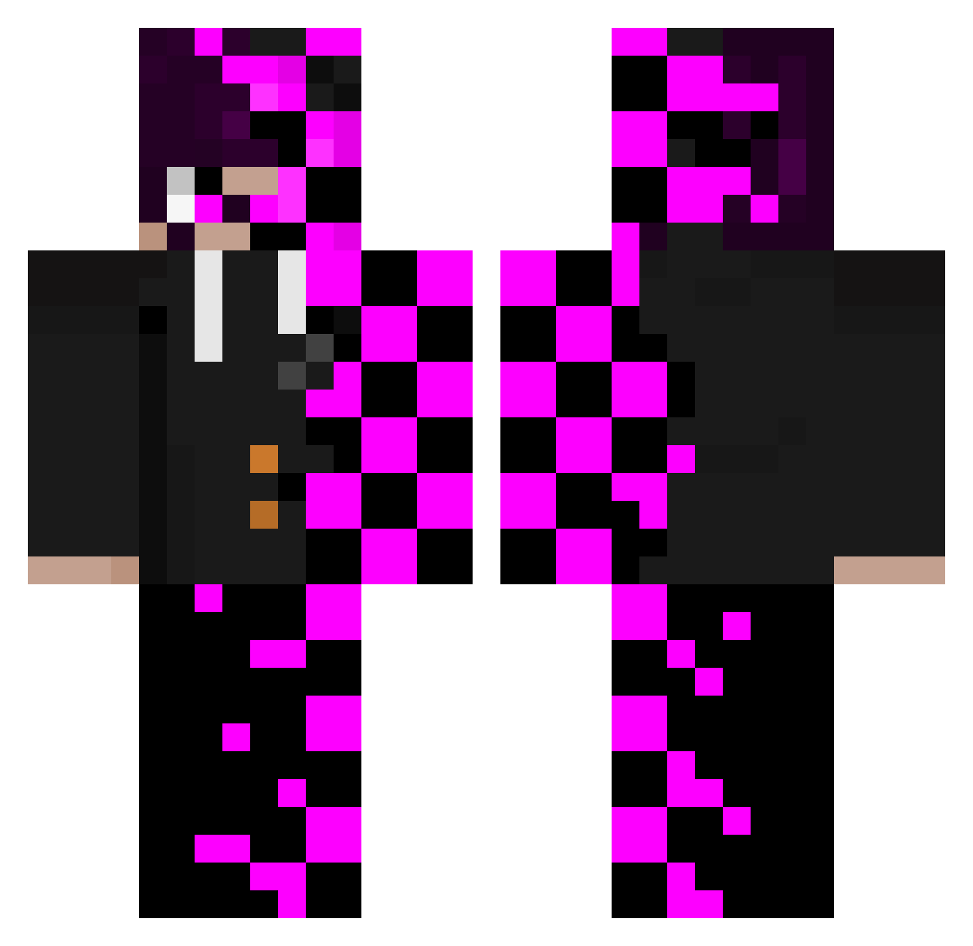 typhoon143 Minecraft skin, front and back view
