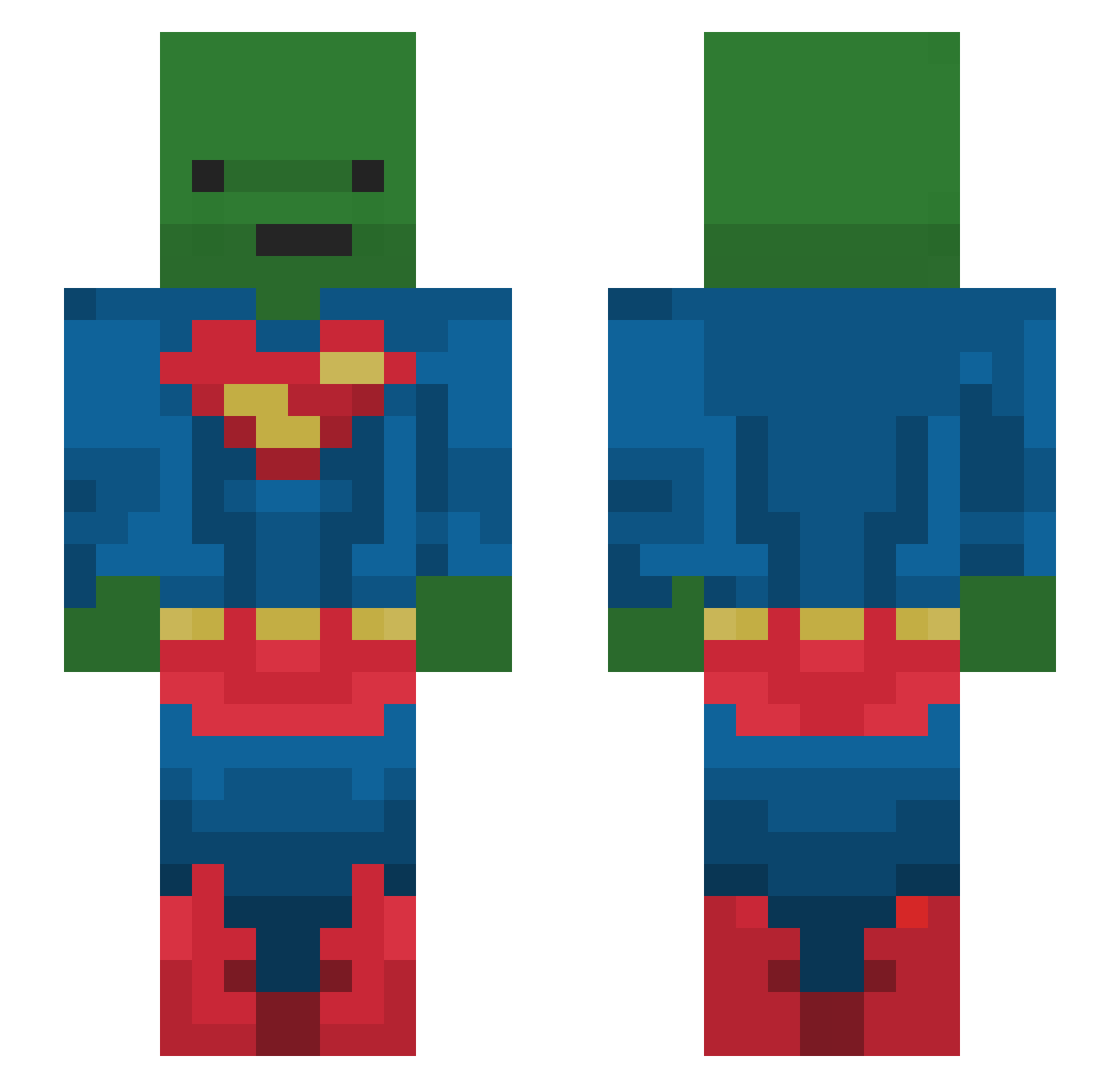 HUANGguahahaha Minecraft skin, front and back view