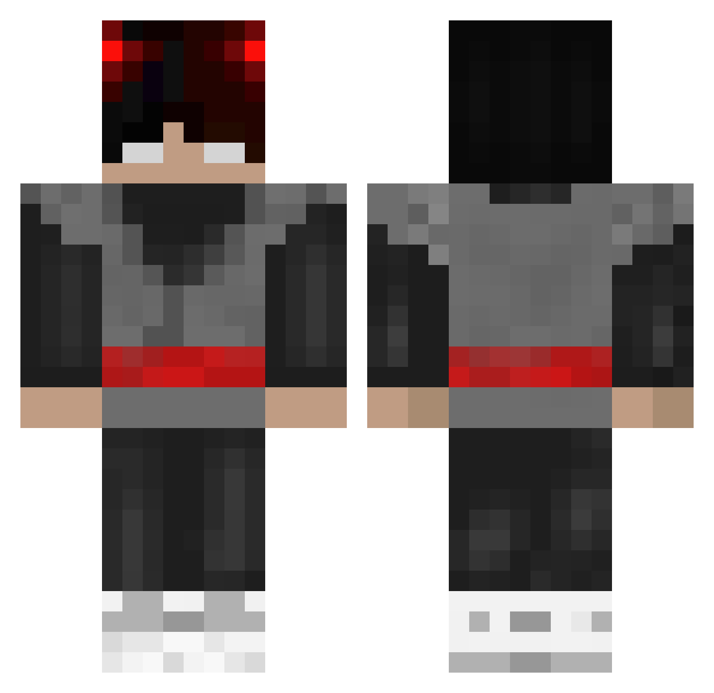 theaxelhunter Minecraft skin, front and back view