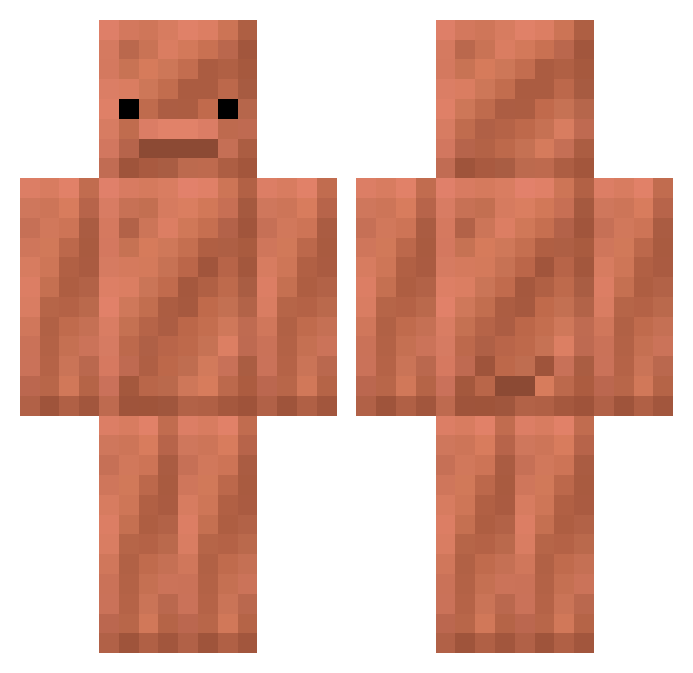 Sehyun323 Minecraft skin, front and back view