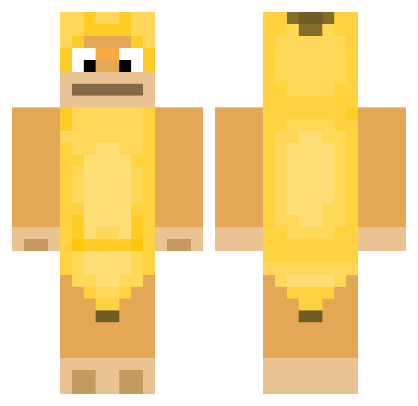 Ayuuu_3 Minecraft skin, front and back view