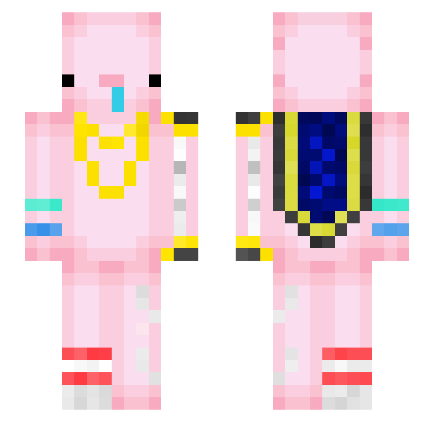generaltorchito Minecraft skin, front and back view