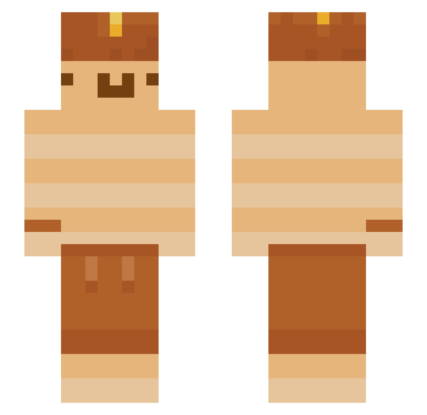 olive2bx Minecraft skin, front and back view