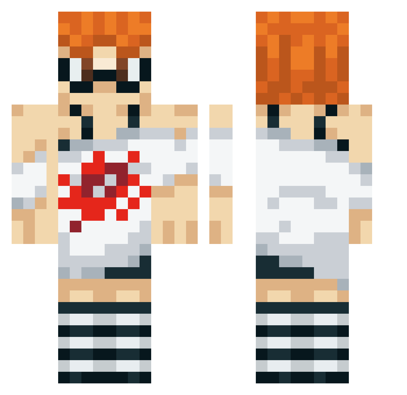 KingGmr_MJ Minecraft skin, front and back view