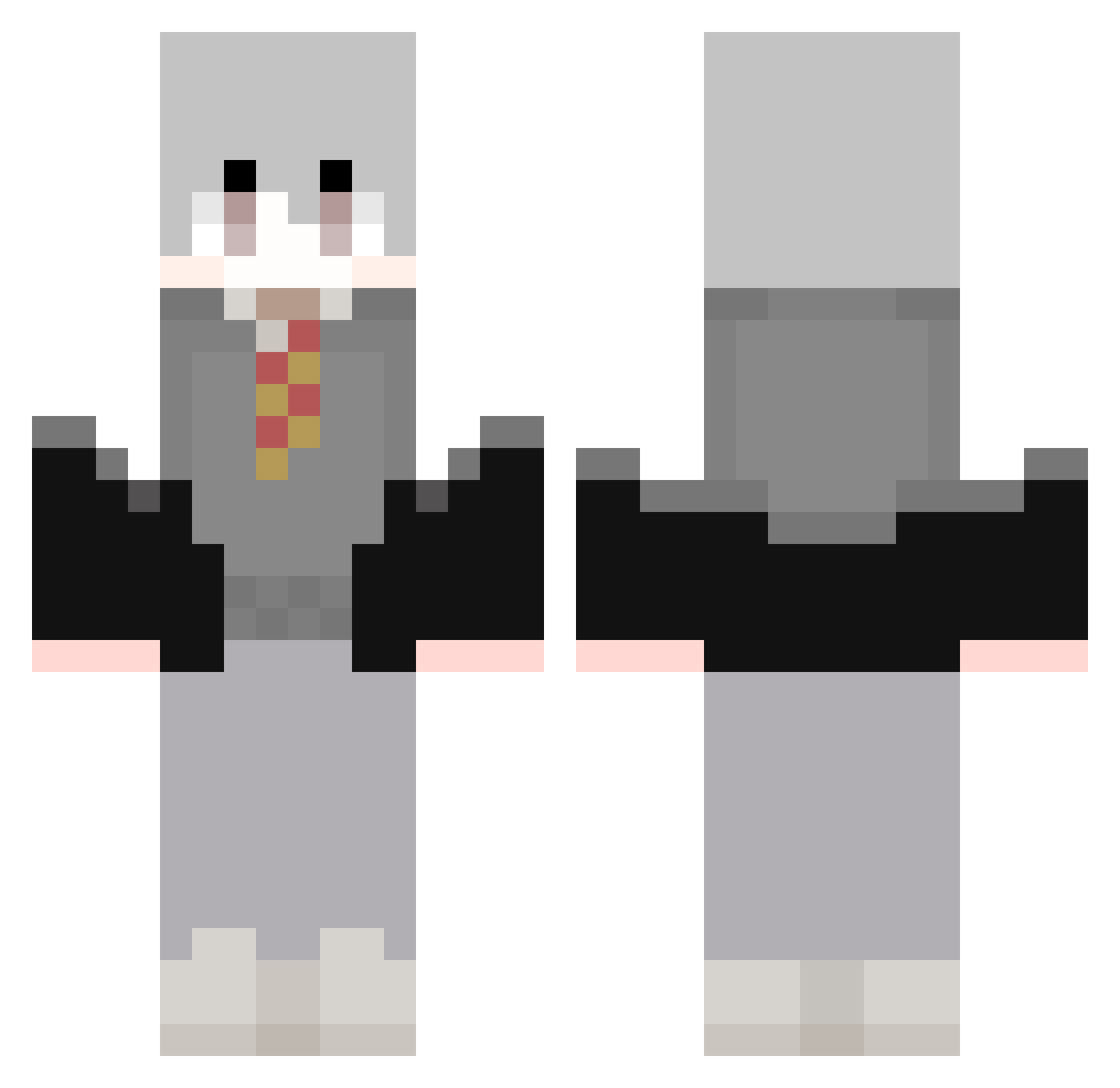 _Help___ Minecraft skin, front and back view