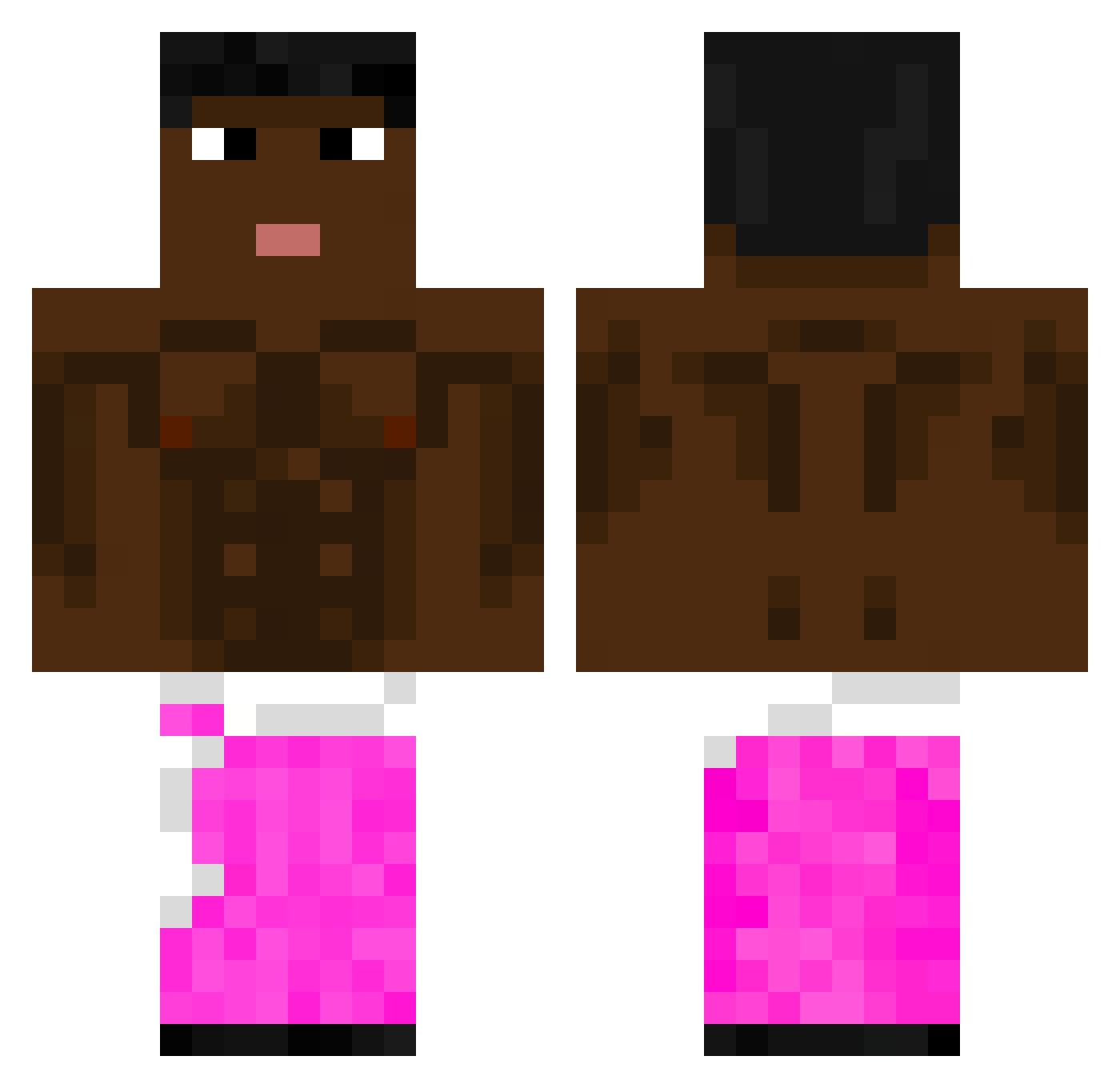 Zydek12 Minecraft skin, front and back view