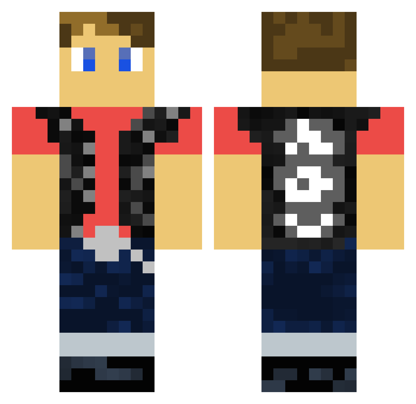 Kyle_1118 Minecraft skin, front and back view