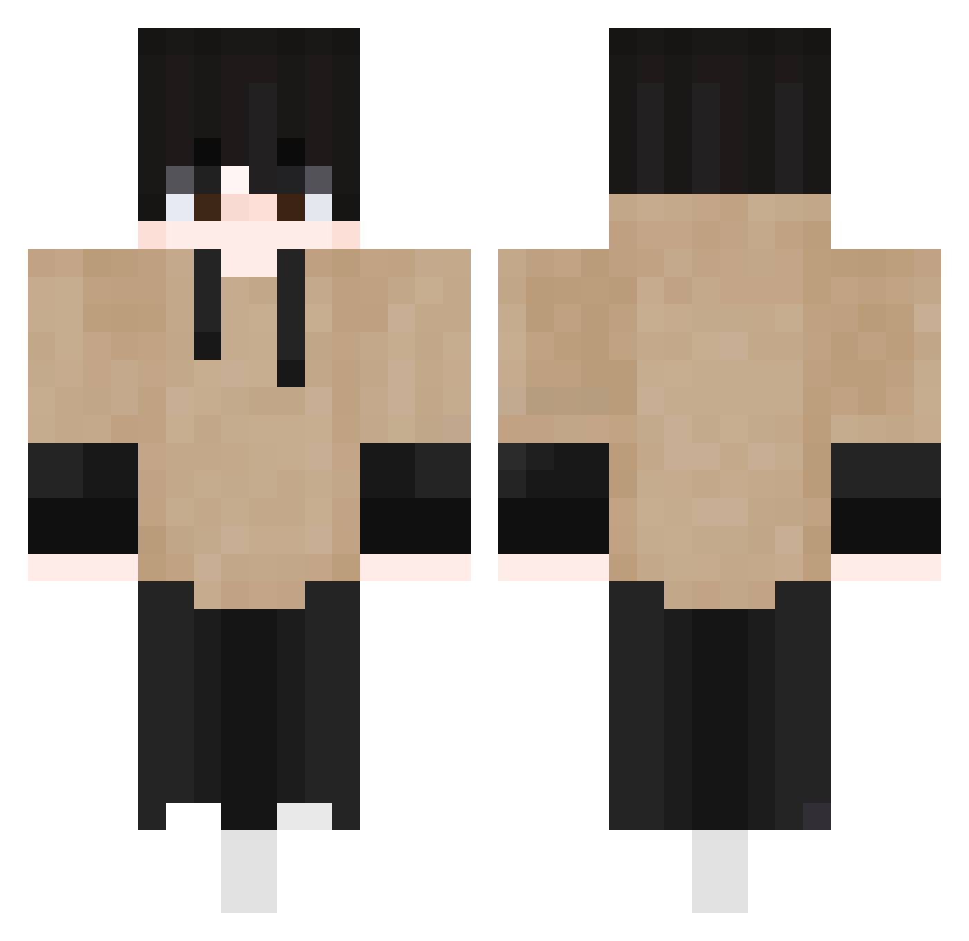 CasseurDeLattes Minecraft skin, front and back view
