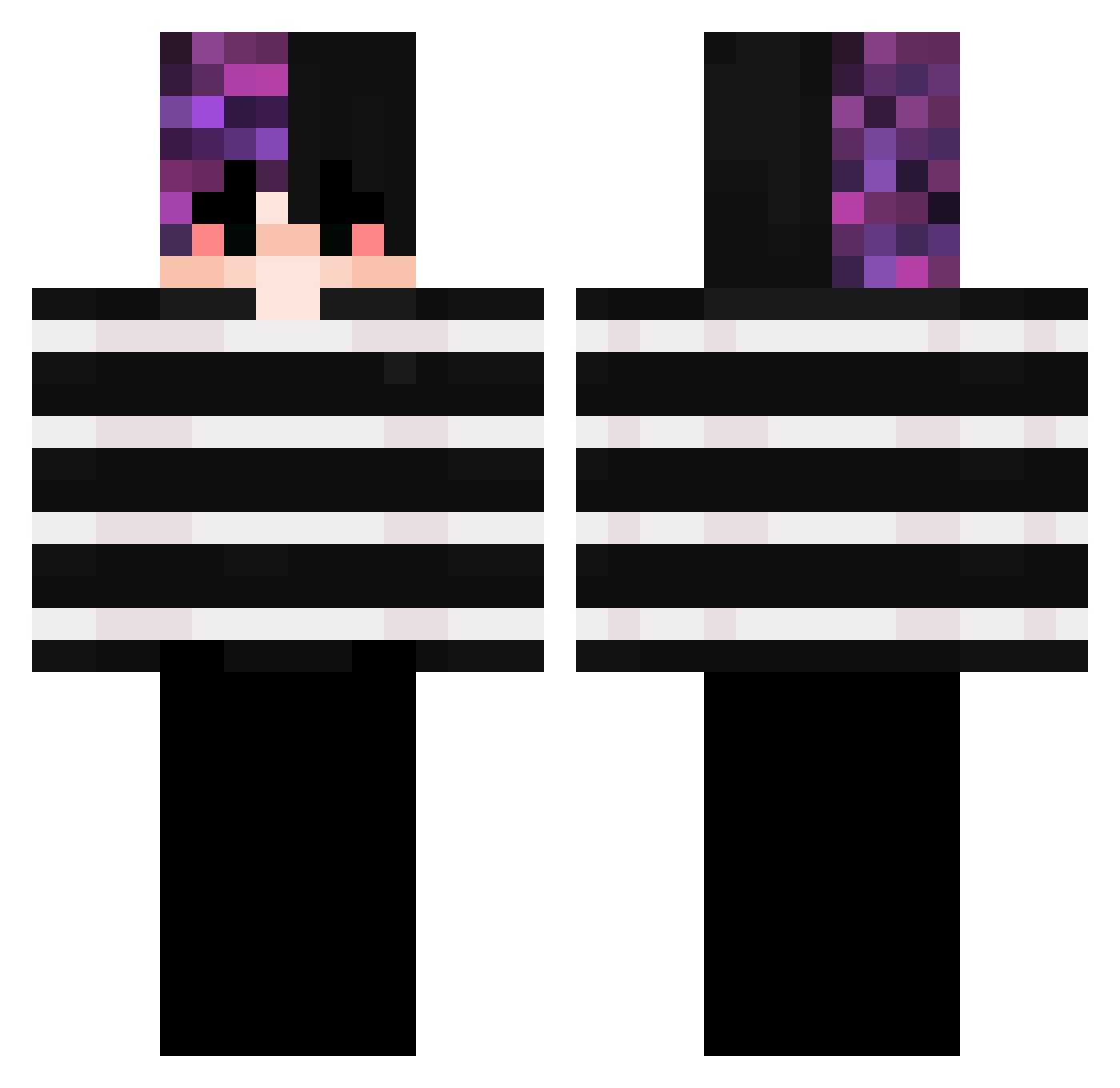 ItzMeKenny_ Minecraft skin, front and back view