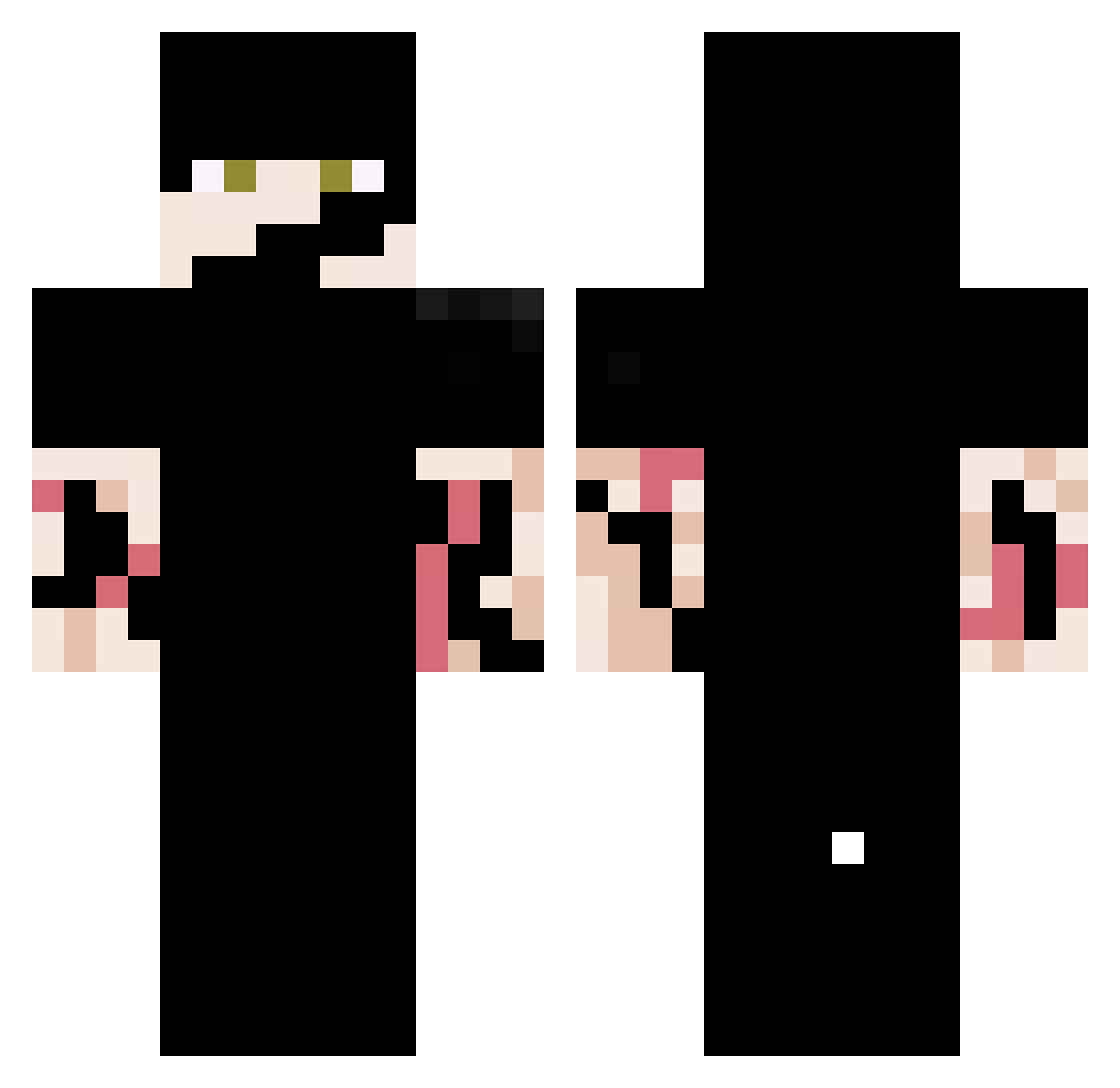 TheFeedbackLoop Minecraft skin, front and back view