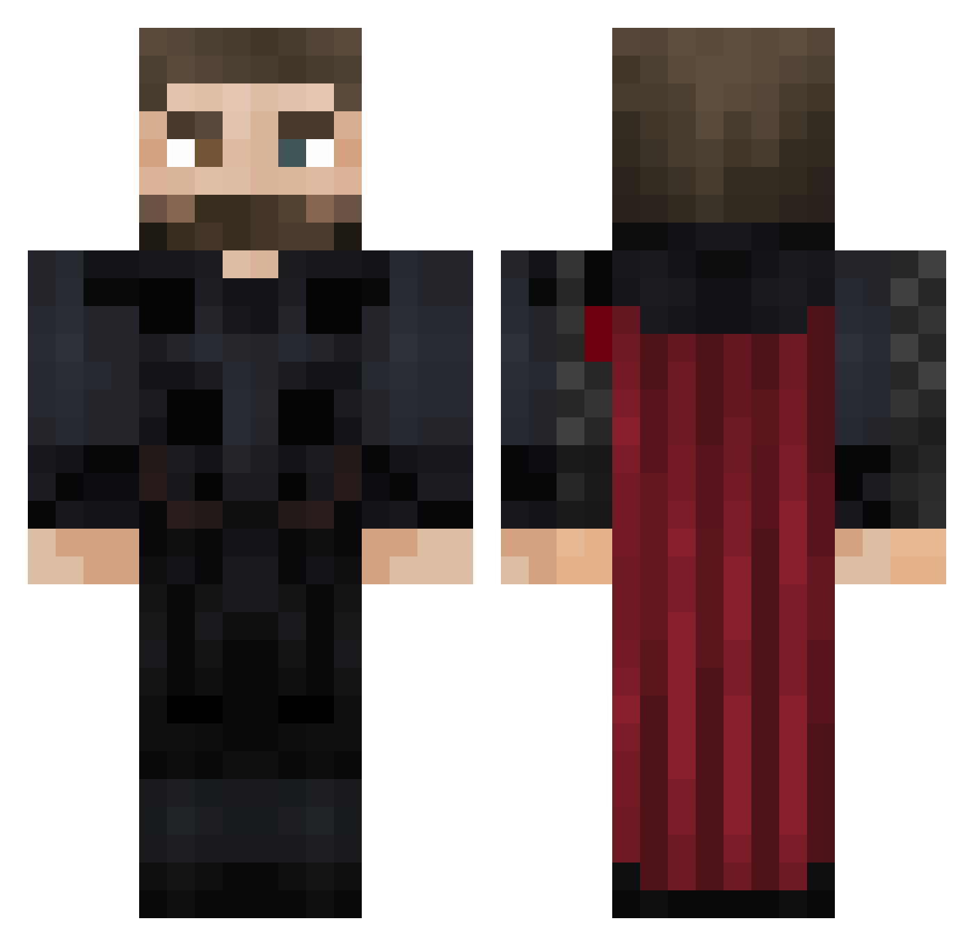 MarshyTheRealOne Minecraft skin, front and back view