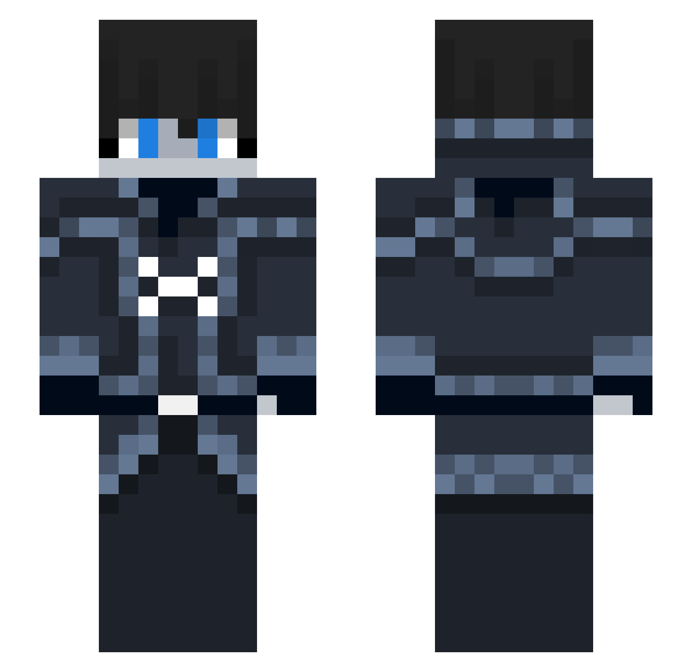 Lirillion Minecraft skin, front and back view