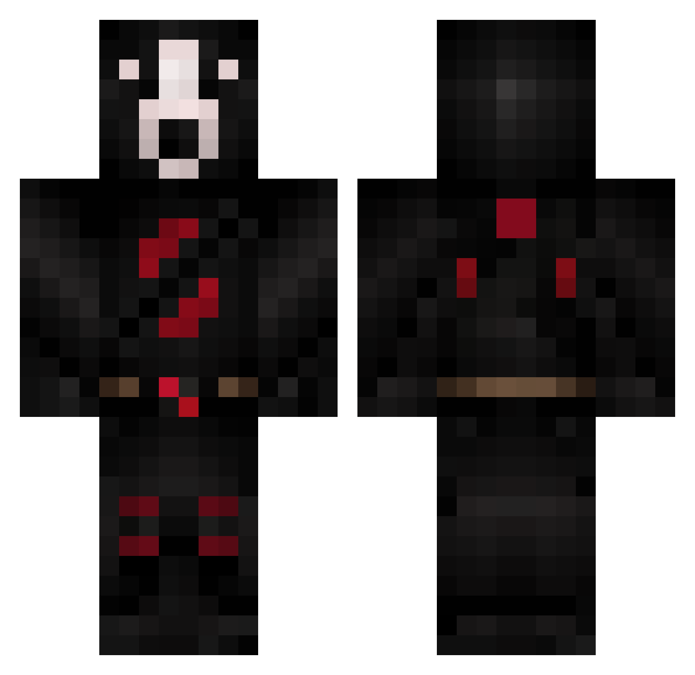 Romeo_LoL Minecraft skin, front and back view