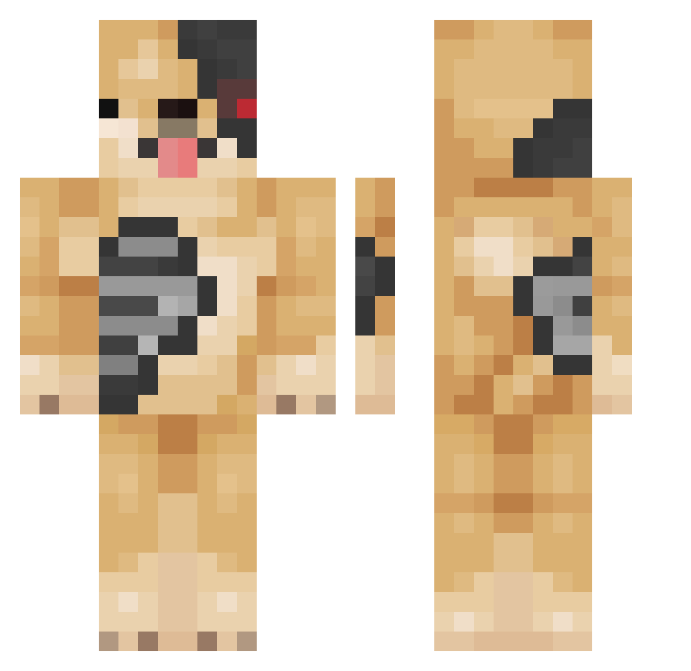 magnus202427 Minecraft skin, front and back view