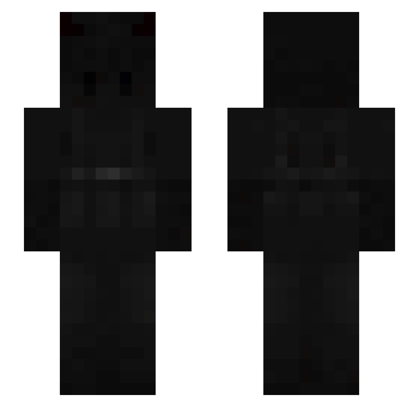 Kaneki2403 Minecraft skin, front and back view
