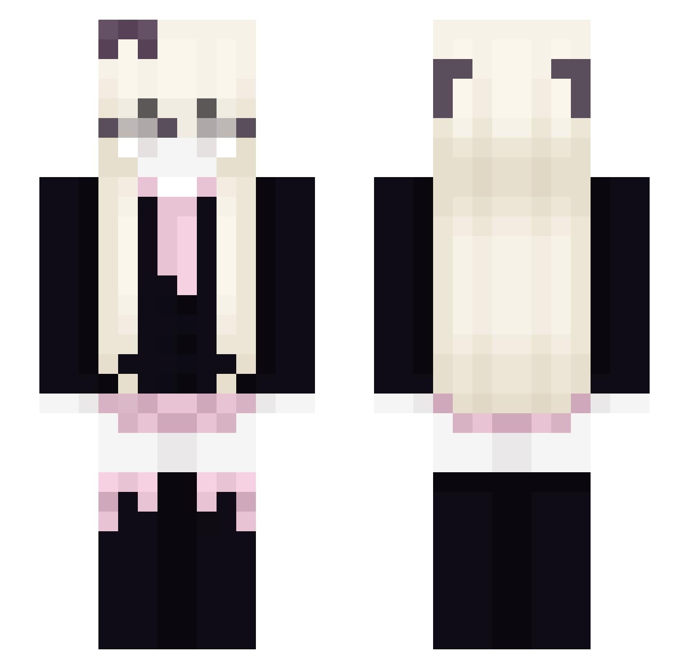S4ap Minecraft skin, front and back view