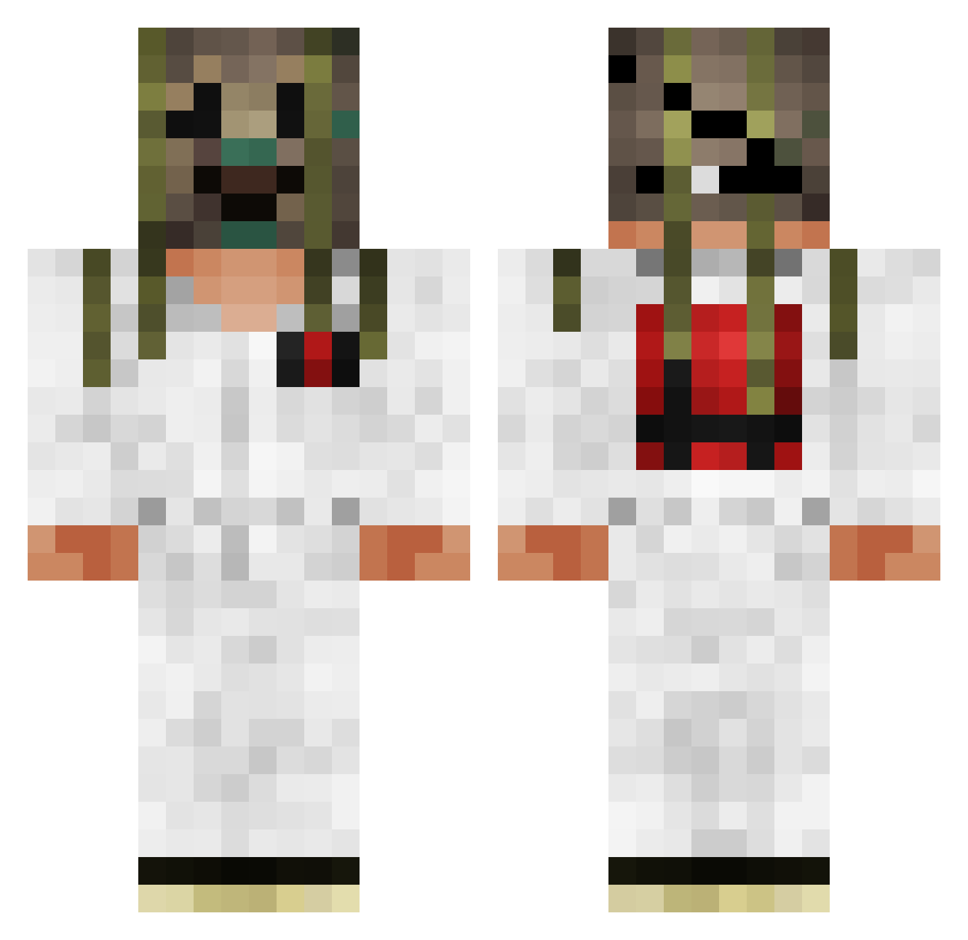 COSTICOSTI Minecraft skin, front and back view