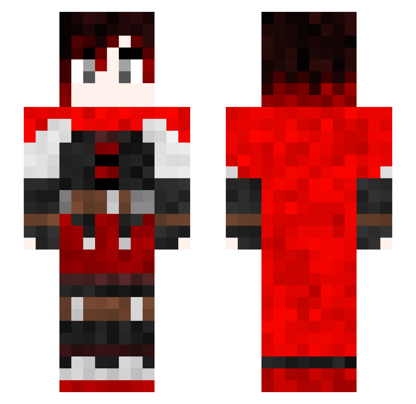 Karkittyvantas24 Minecraft skin, front and back view