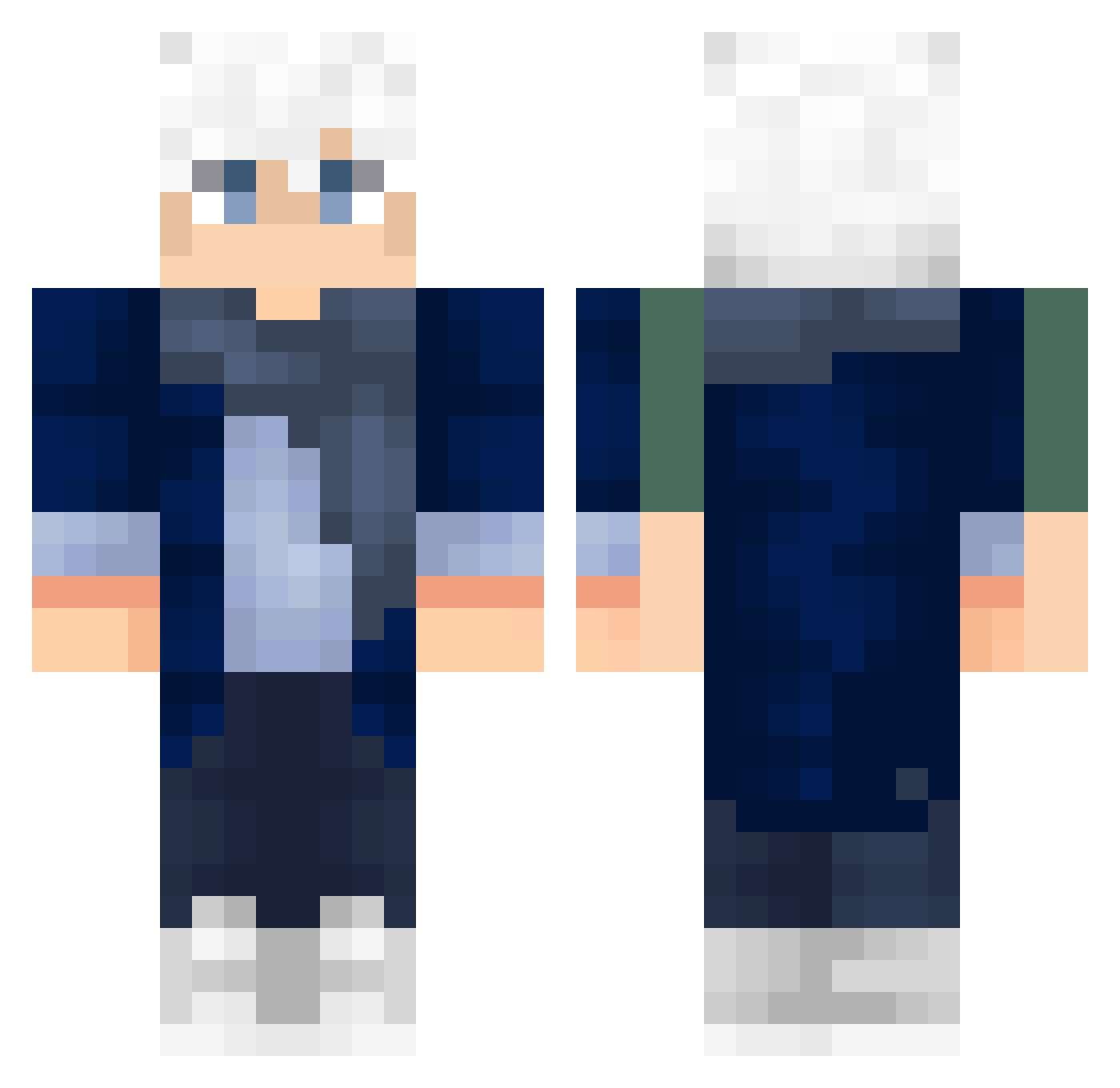 Losango Minecraft skin, front and back view
