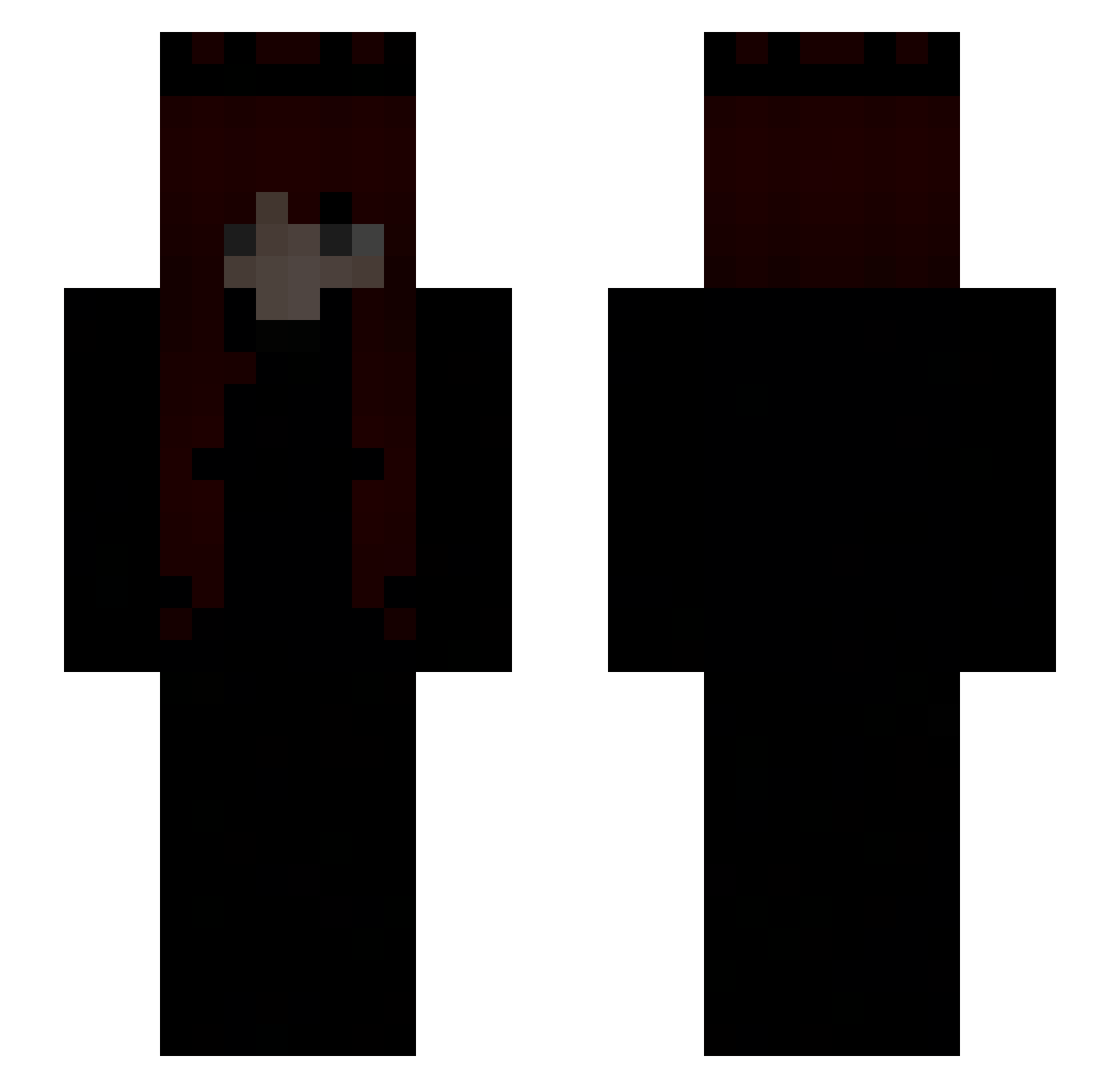 sakunoh Minecraft skin, front and back view