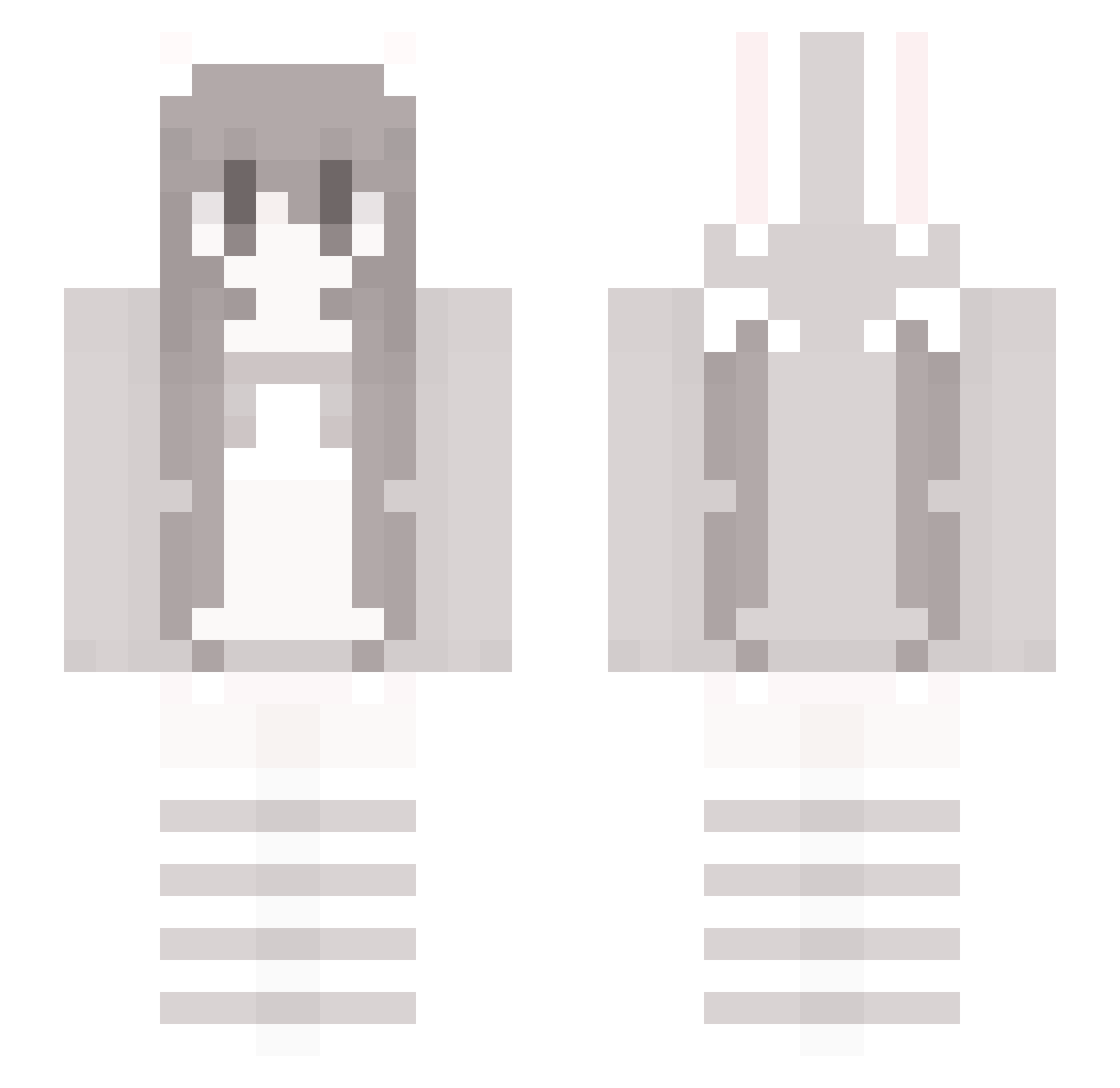 ZYP4 Minecraft skin, front and back view