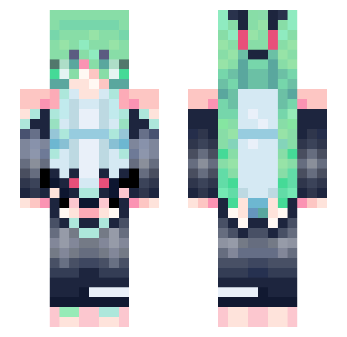 Artson_ Minecraft skin, front and back view