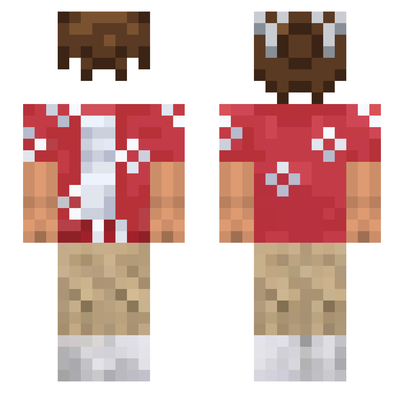 Sir_Brixalot Minecraft skin, front and back view