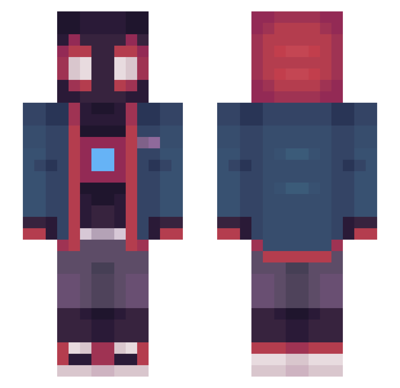 GSATEACHER5 Minecraft skin, front and back view
