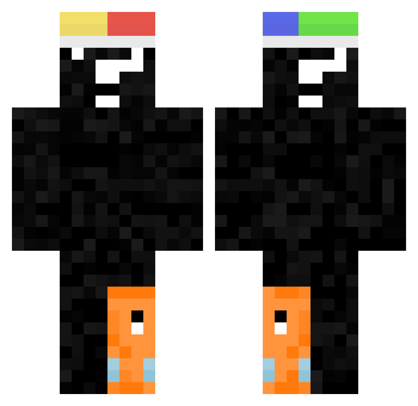 THEKODABOI Minecraft skin, front and back view