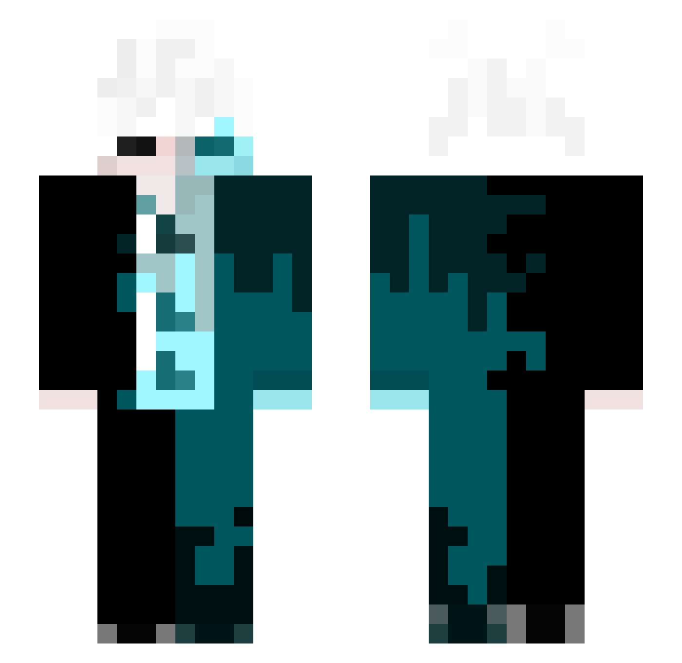 Phur1ntr4 Minecraft skin, front and back view